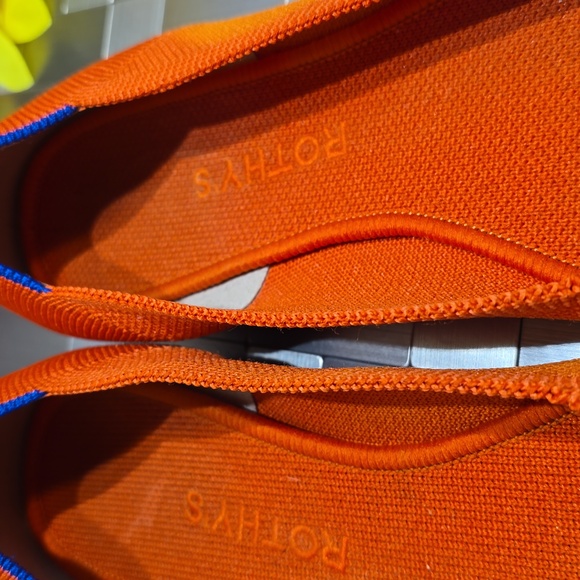 Rothy's Vibrant Orange Flats - Picture 6 of 11